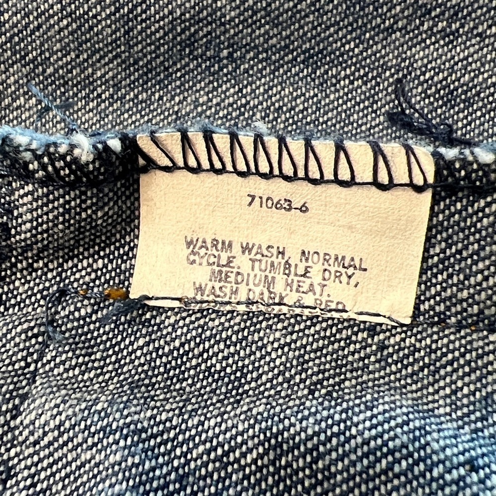 Vintage Lee Denim Blazer Jacket USA Made 2 Button Workwear Coat - Picture 6 of 10